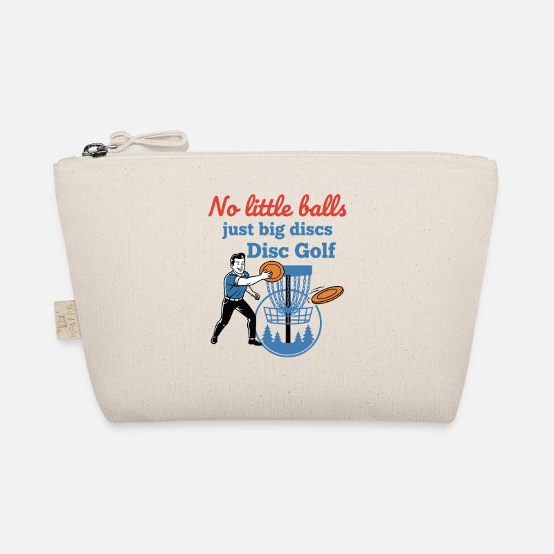 No Little Balls Just Big Discs Disc Golf Funny Organic Pouch
