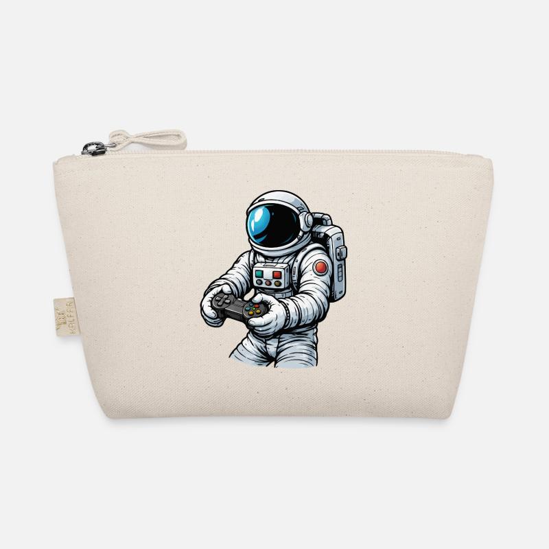 Astronaut mit Gamecontroller Bio-Täschchen