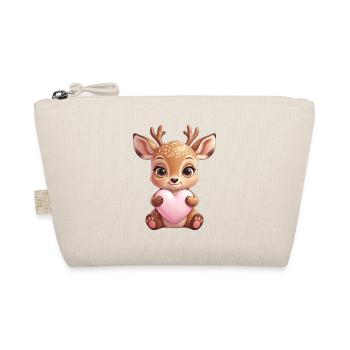 Petit faon au cœur - Trousse biologique - nature - Devant