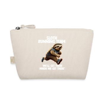 Sloth Running Team We'll Get There  - Organic Pouch - nature - Front