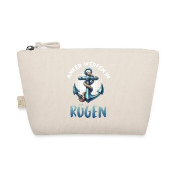 Baltic Sea Holiday DROP ANCHOR IN RÜGEN Funny - Organic Pouch - nature - Front