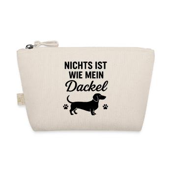 Mein Dackel Spruch - Bio-Täschchen - Natur - Vorne