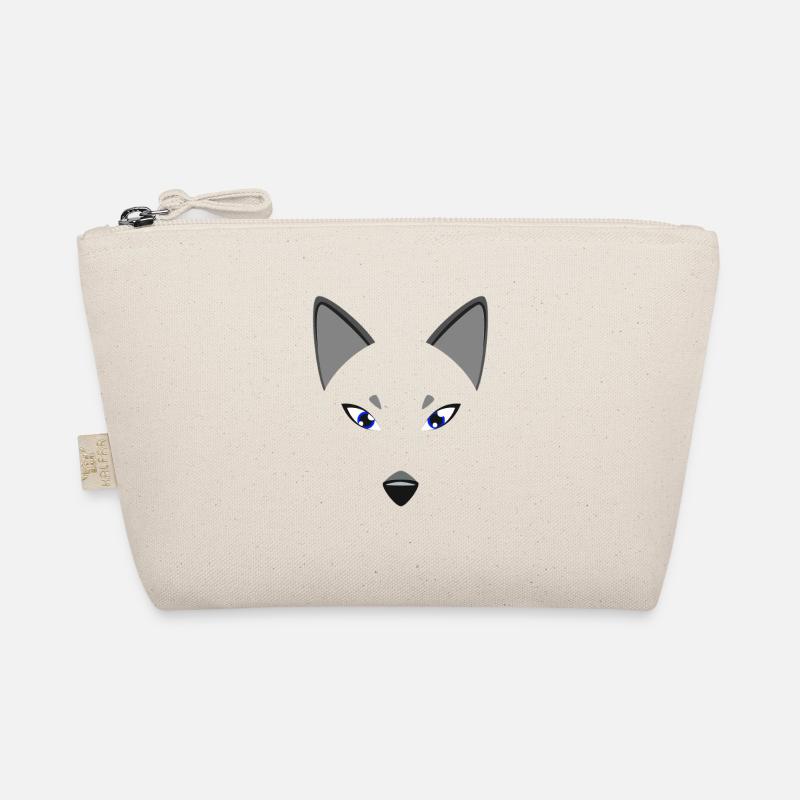 Arctic Fox Face Funny Animal Lazy DIY Costume Organic Pouch