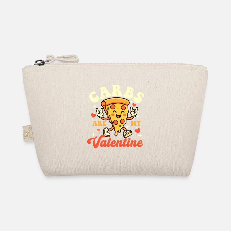 Les glucides sont mon amour pour la pizza drôle de la Saint-Valentin Trousse biologique