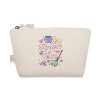 Witchcraft Wicked But Cute Loves Rune Symbols - Organic Pouch - nature - Front