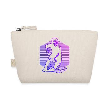 Classic floorball motif - Organic Pouch - nature - Front