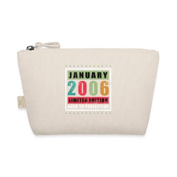 20th Birthday Vintage January Vintage 2006 - Organic Pouch - nature - Front