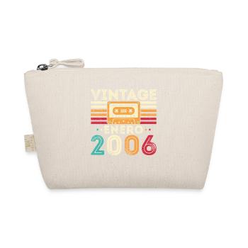January 2006 Retro Vintage Birthday Gift - Organic Pouch - nature - Front