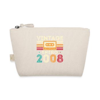 Januar 2008 Retro Vintage-Geburtstagsgeschenk - Bio-Täschchen - Natur - Vorne