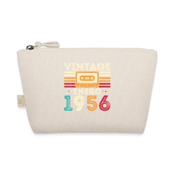 Januar 1956 Retro-Vintage-Geburtstagsgeschenk - Bio-Täschchen - Natur - Vorne