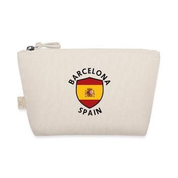 Barcelona Shield Spain - Organic Pouch - nature - Front