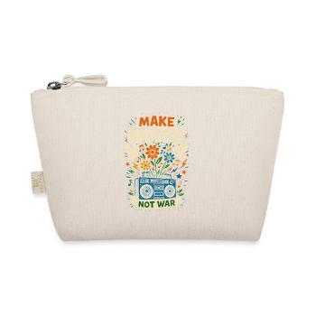 Make noise not war, peace musik - Bio-Täschchen - Natur - Vorne