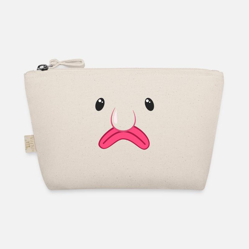 Funny Blobfish Face World's Ugliest Animal Art Organic Pouch