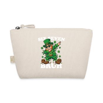 Six Seven Bruh Dabbing Leprechaun 6 7 Fun 6-7 - Organic Pouch - nature - Front