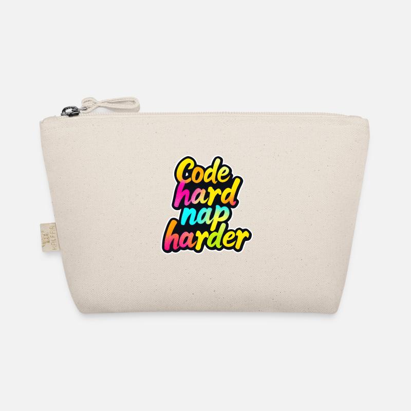 Code Hard Nap Harder Funny Programmer Tee Trousse biologique