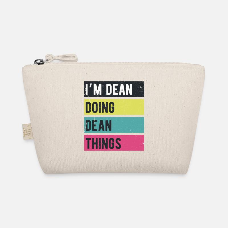 Ich bin Dean Mache Dean Dinge Retrofarben Bio-Täschchen