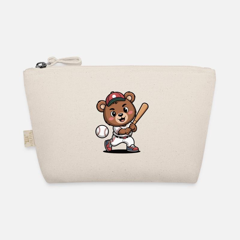 Bären-Batter Baseballheld Bio-Täschchen
