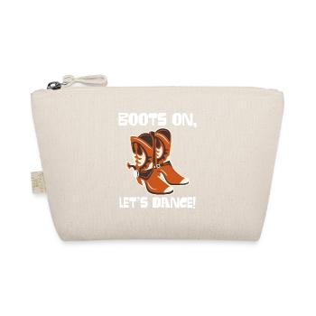 Boots On: Dancing Cowboy Boots - Organic Pouch - nature - Front
