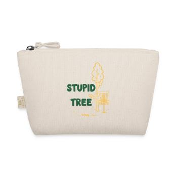 Blöder Baum lustiger Discgolfer Frisbee Golf - Bio-Täschchen - Natur - Vorne