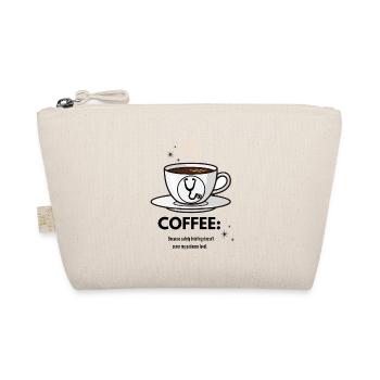 Coffee & Nursing Survival - Funny Nurse Gift - Organic Pouch - nature - Front