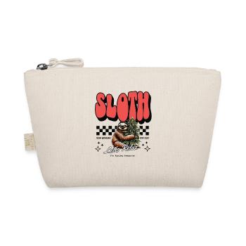 Sloth Relax – Chill Faultier Cannabis Design - Organic Pouch - nature - Front