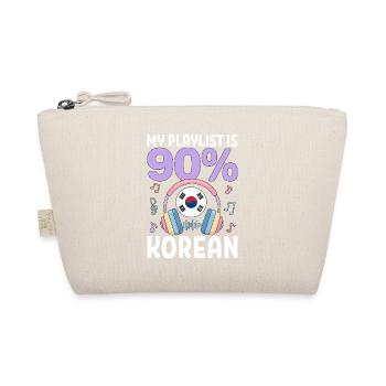 My Playlist Is 90 Percent Korean - Bio-Täschchen - Natur - Vorne