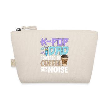 K Pop Dad Powered By Coffee And Noise - Organic Pouch - nature - Front
