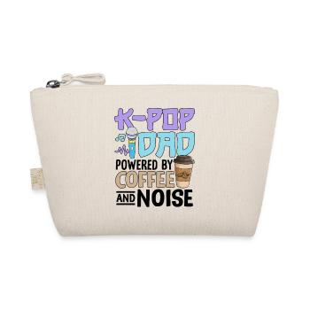 K Pop Dad Powered By Coffee And Noise - Organic Pouch - nature - Front