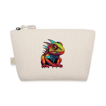 Iguana Comic Animal - Organic Pouch - nature - Front