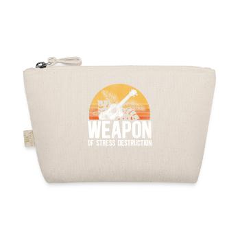 Hawaiian Ukulele Uke Retro Vintage - Organic Pouch - nature - Front