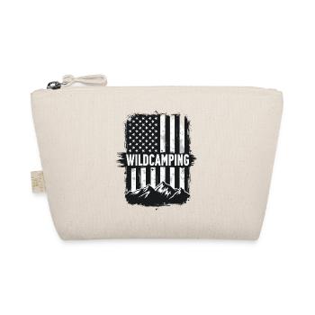 Drapeau des Montagnes des États-Unis de camping sauvage - Trousse biologique - nature - Devant