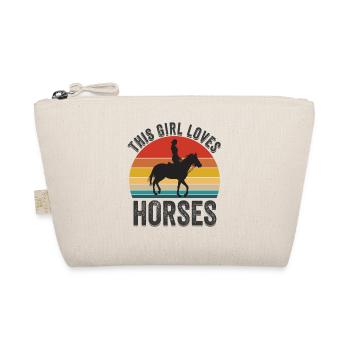 Cette fille adore les chevaux - Trousse biologique - nature - Devant