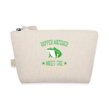 Frog Catcher Hopper Matcher Frog - Organic Pouch - nature - Front
