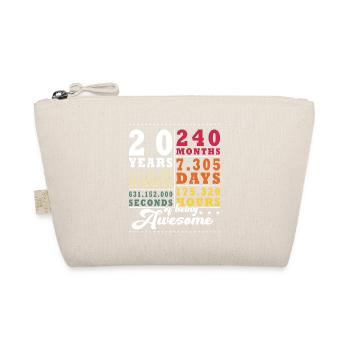 20th Birthday - Wedding Anniversary, Anniversary - Organic Pouch - nature - Front