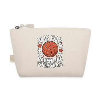 V est pour Valentine Volleyball - Trousse biologique - nature - Devant