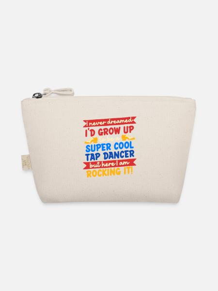 Tap Dance, Tap Dancer, Tap Dancer, Stepper - Organic Pouch - nature - Front