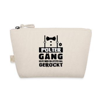 JGA Partnerlook Junggesellenabschied Bier Saufen - Bio-Täschchen - Natur - Vorne