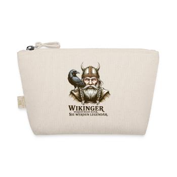 Wikinger Viking Legende Seemann Odin Rabe Kämpfer - Bio-Täschchen - Natur - Vorne