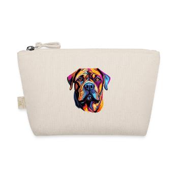 Kaleidoscope Dog Portrait - Organic Pouch - nature - Front