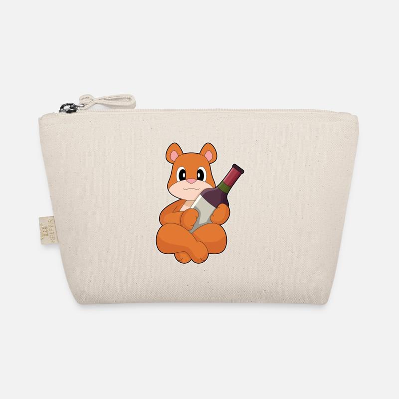 Bear Bottle of Red Wine Organic Pouch