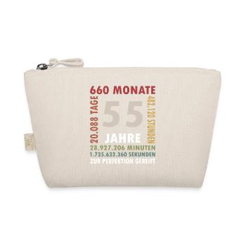 55. Geburtstag Vintage 55 Jahre alt Retro 660 - Bio-Täschchen - Natur - Vorne