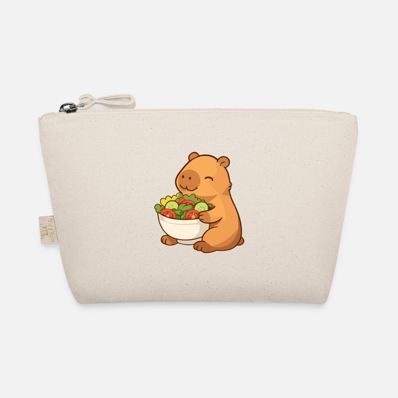 Capybara avec saladière colorée - Trousse biologique - nature