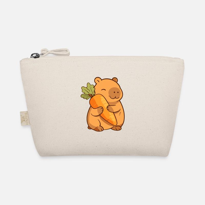 Capybara with carrot – relaxed & cute Organic Pouch
