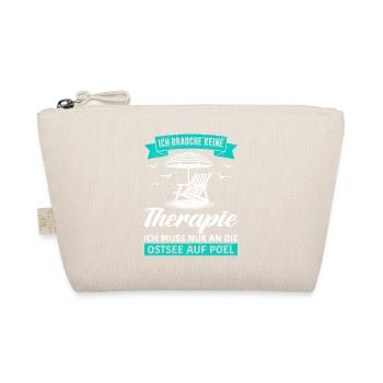 Poel DOES NOT NEED THERAPY, HAS TO GO TO THE BALTIC SEA - Organic Pouch - nature - Front