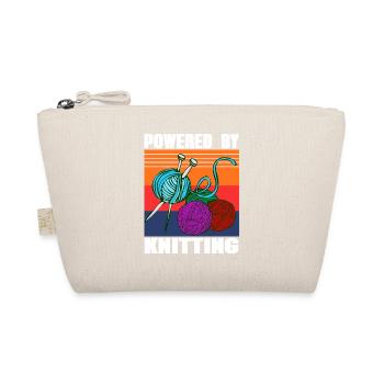 Powered by Knitting Retro Yarn Pride Look - Organic Pouch - nature - Front