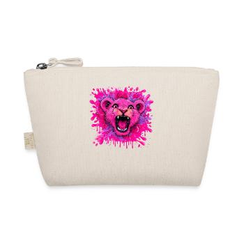 Lion rose dans une touche de couleur - Trousse biologique - nature - Devant