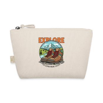 Explore Adventure – Wandern Outdoor Berge Natur - Bio-Täschchen - Natur - Vorne
