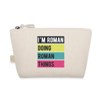 I’m Roman Doing Roman Things Retro Colors - Organic Pouch - nature - Front