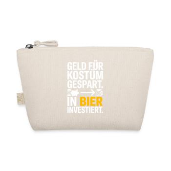 Carnival Money Saved for Costume Beer Booze Party - Organic Pouch - nature - Front
