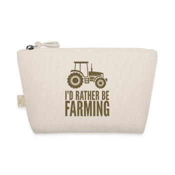 Fan de tracteur disant JE PRÉFÉRERAIS FAIRE DE L’AGRICULTURE - Trousse biologique - nature - Devant